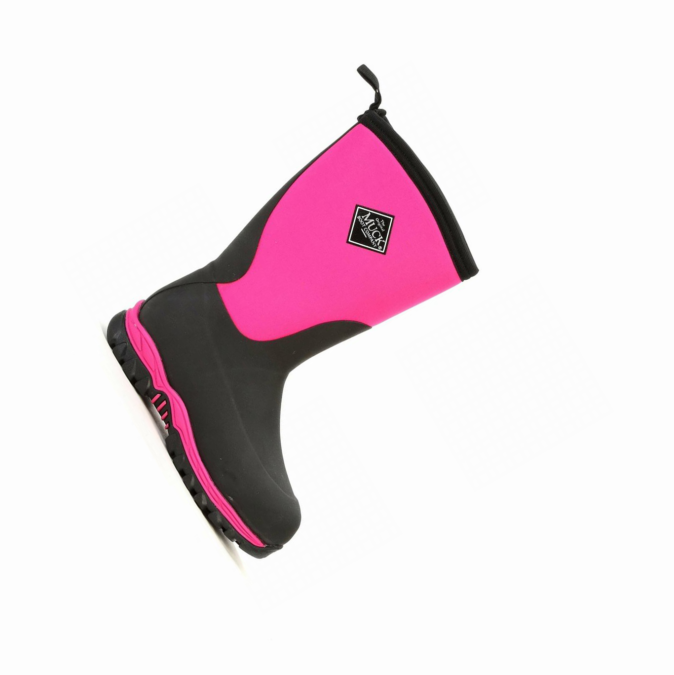 Kids\' Muck Rugged II Boots Black Pink | VBXELR-192