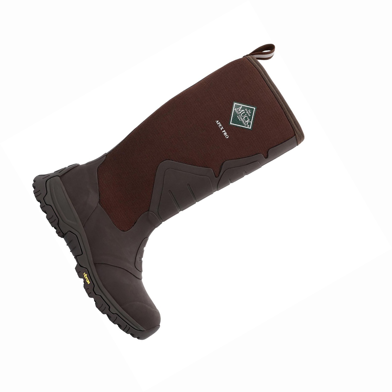 Men's Muck Apex Rubber Boots Brown | FTABJN-902