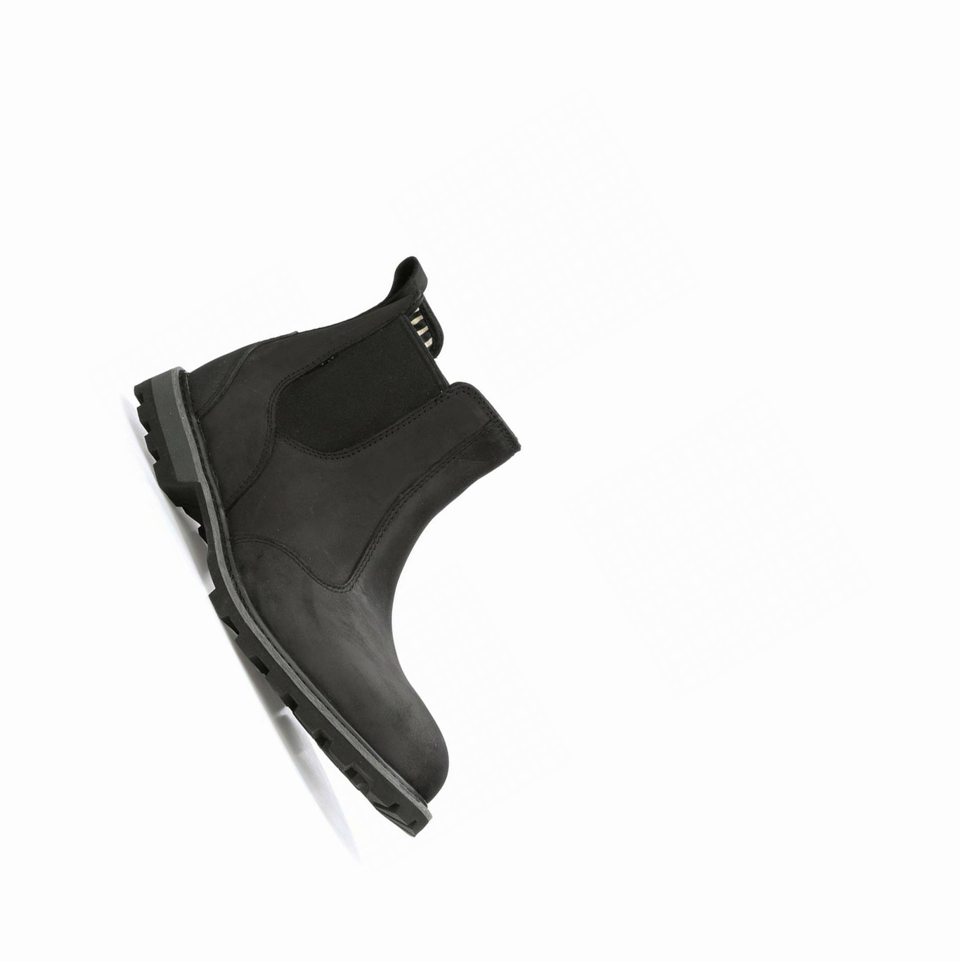 Men's Muck Chelsea Leather Ankle Boots Black | AOHRMJ-619