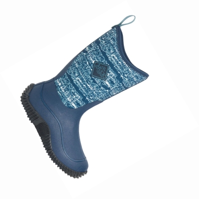 Kids' Muck Hale Rubber Boots Blue | BYJNIX-812