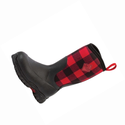 Kids' Muck Rugged II Winter Boots Black Red | UCJTSV-321