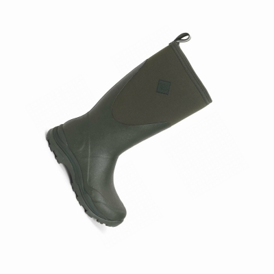 Men's Muck Arctic Outpost Tall Boots Green | UGFTBK-157