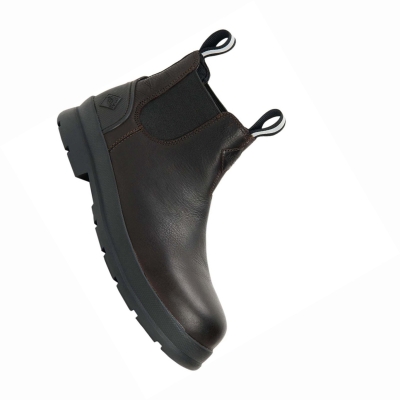 Men's Muck Chore Safety Boots Black | JYGAKQ-425