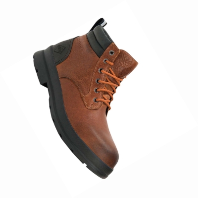 Men's Muck Chore Safety Boots Caramel | VIXGBC-358