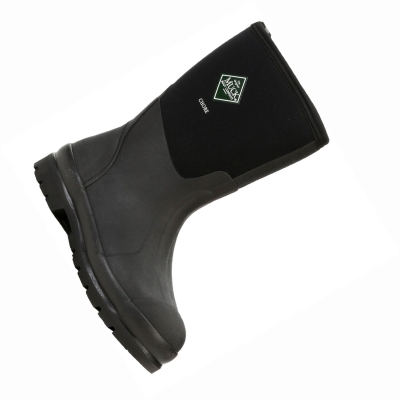 Men's Muck Chore Work Boots Black | WVSHJA-512