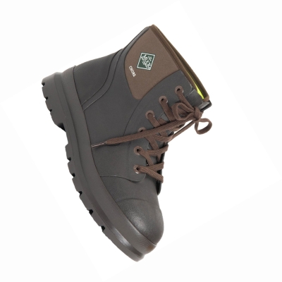 Men's Muck Chore Work Boots Brown | AGNWUH-064