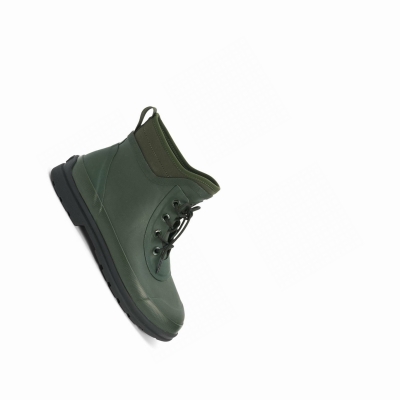 Men's Muck Originals Lace Up Short Boots Green | CVZQAO-057