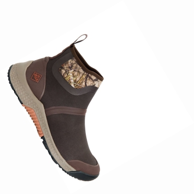 Men's Muck Outscape Rubber Boots Brown | MHCNGR-143