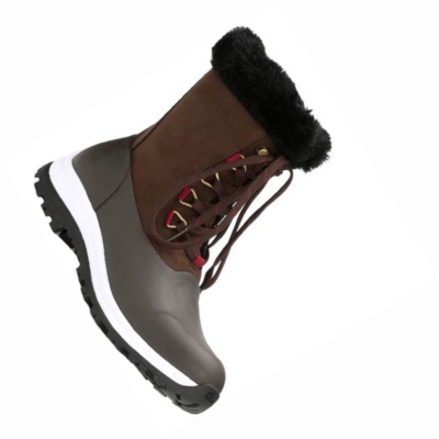 Women's Muck Apres Winter Boots Brown | RTFXNK-679