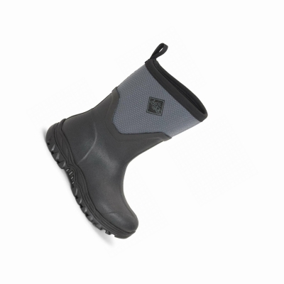 Women's Muck Arctic Sport II Short Boots Black Grey | KHEANB-698