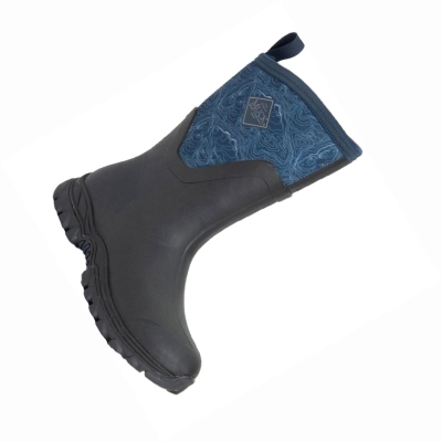 Women's Muck Arctic Winter Boots Black Blue | YVSRGX-914