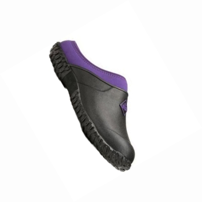 Women's Muck Muckster Garden Shoes Black Purple | KNBQFL-547