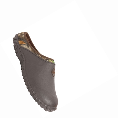 Women's Muck Muckster Garden Shoes Brown Camo | KGDTUB-140