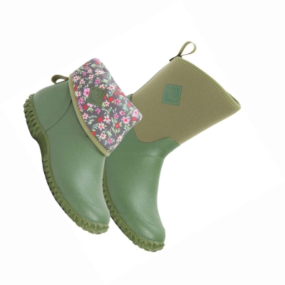 Women's Muck Muckster Rubber Boots Green | KYXIQF-978