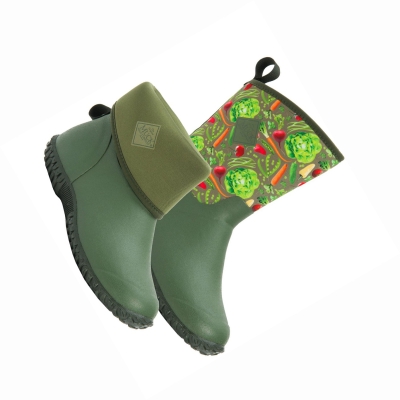 Women's Muck Muckster Rubber Boots Green | QDVXKM-981