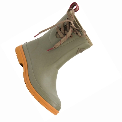 Women's Muck Originals Rubber Boots Olive | YNKXQS-831